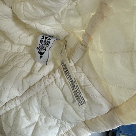 Free People Movement Quilted Hooded Lightweight Snap Button Zip Up Jacket Med - Picture 5 of 16